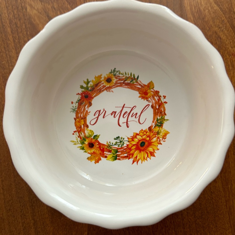 5” Royal Norfolk “Grateful” baking dish